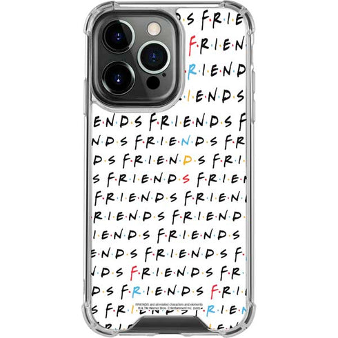 Warner Bros FRIENDS Pattern iPhone 16 Pro Clear Case